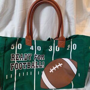 Football Field Themed tote bag